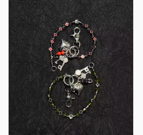 Gold Beaded Waist Chain with Handmade Accents – Stainless Steel Clasp