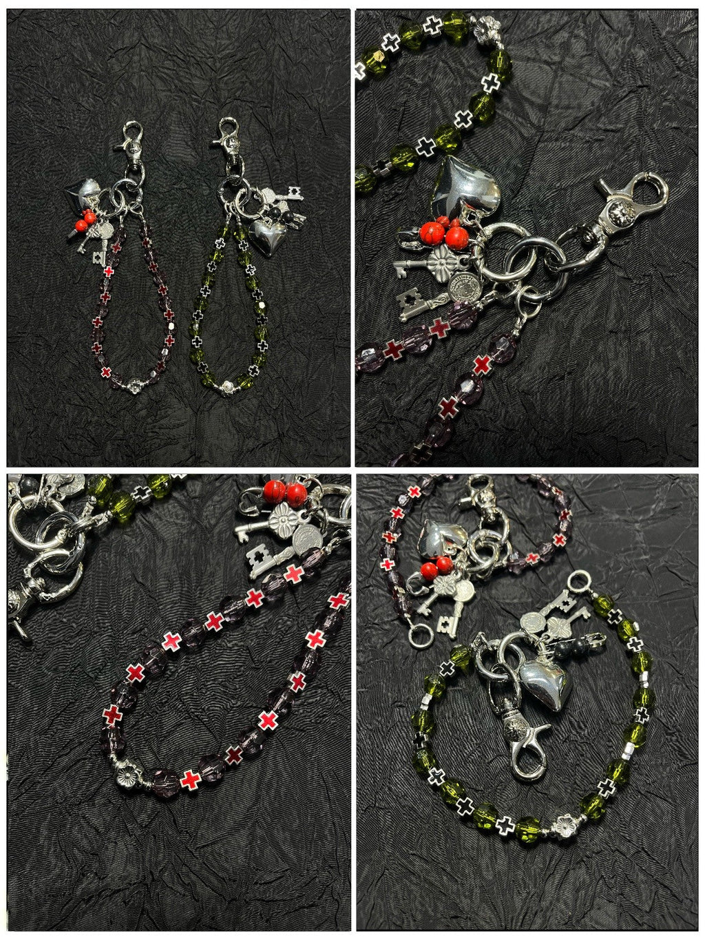 Gold Beaded Waist Chain with Handmade Accents – Stainless Steel Clasp