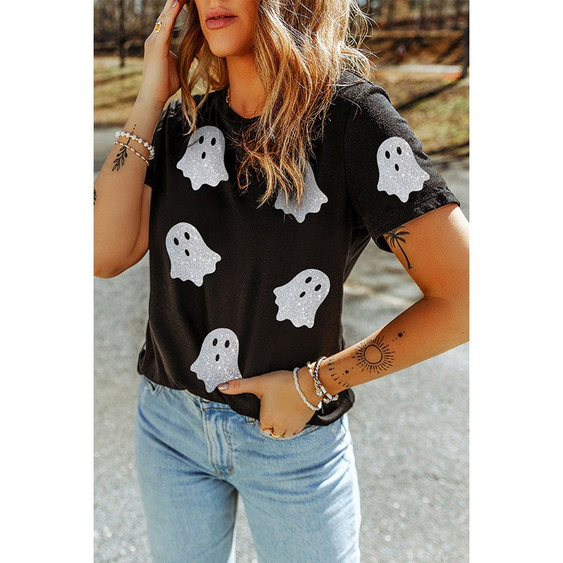 Graphic Zebra Contrast Cotton T-Shirt