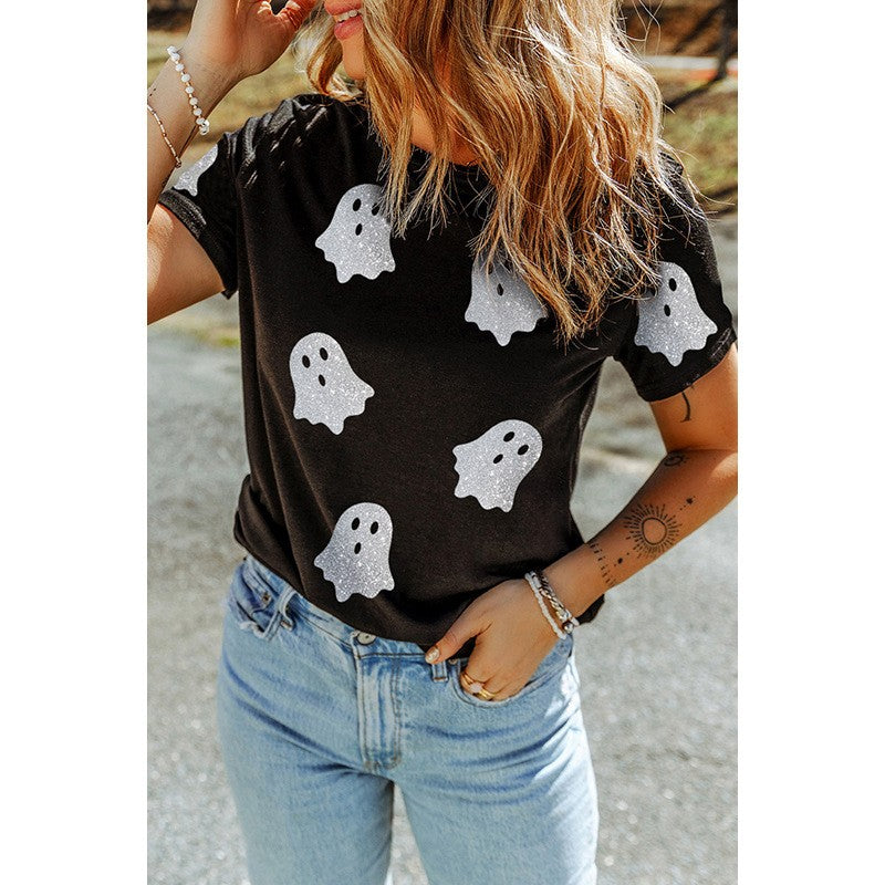 Graphic Zebra Contrast Cotton T-Shirt