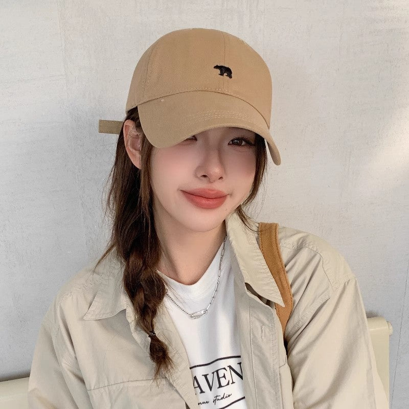 Naomi Kids Cotton Baseball Cap with Embroidered Polar Bear
